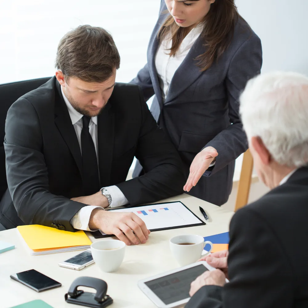 Healthcare arbitration lawyer advising hospital administrators on dispute resolution.