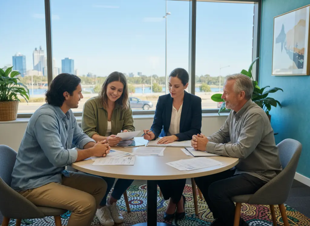 Team of spinal cord injury lawyers reviewing case files and medical records.